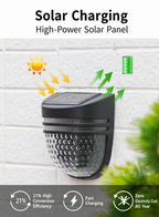 Solar Fence Lights Outdoor 2 Pack, Warm White Solar Wall Lights with Dual Modes and Breathing Mode for Fence, Patio, Deck and Garden