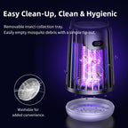 JT MOROLUX Solar Bug Zapper with Dual Charging, Electric Mosquito Killer & LED Lantern, Portable Indoor & Outdoor Insect Trap for Home, Patio, Garden & Camping