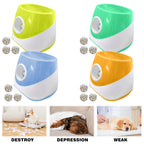 Upgraded Automatic Ball Launcher for Dogs – Rechargeable Interactive Dog Fetch Toy with 3 ETPU Balls, Adjustable Launch Distance (10/20/30 FT), Infrared Sensor Dog Ball Thrower for Dogs – Indoor & Outdoor Play Machine