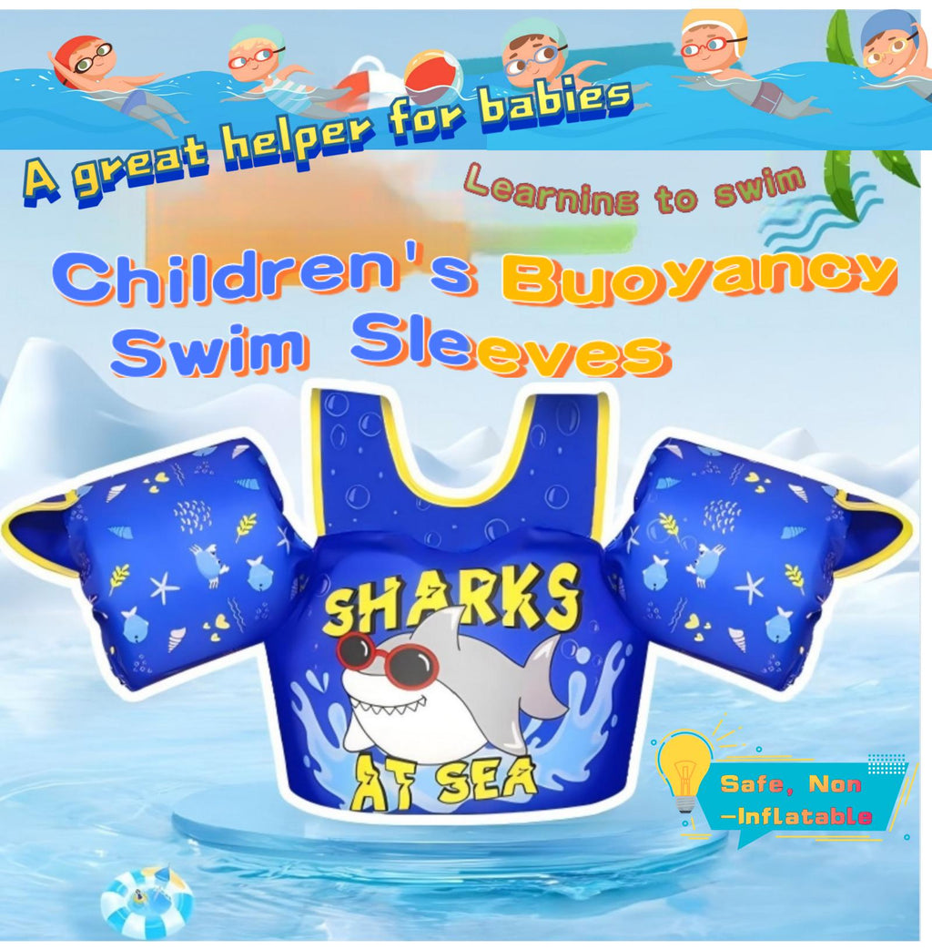 Kids Swim Vest Life Jacket for 33-60 Pounds Boys and Girls, Toddler Floaties with Shoulder Harness Arm Wings for 3,4,5,6,7,8 Years Old Baby (Unicorn Magic)
