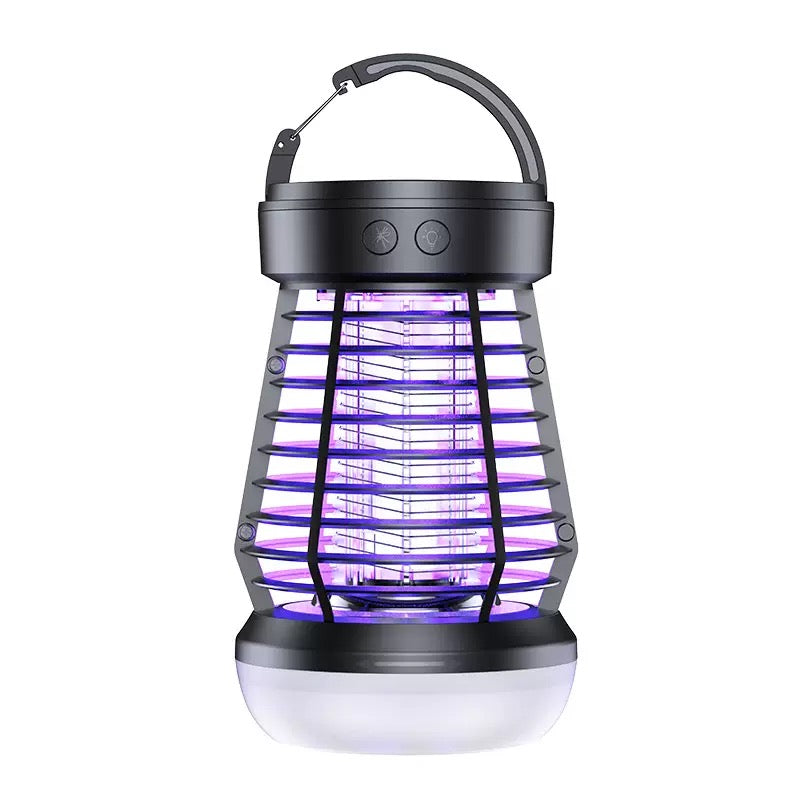 Upgrade 2025 3-in-1 Camping Light and Mosquito Zapper - Portable Rechargeable Lantern, 2000V High-Voltage Grid, Adjustable Brightness, SOS Mode, Ideal for Indoor & Outdoor