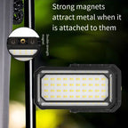 Solar Rechargeable LED Floodlight - Waterproof, Drop Resistant, 10000mAh USB Charging, Soft Light Mode, Ideal for Camping, Hiking, and Fishing