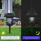 Solar-Powered Garden Stake Lamps with LED Lighting & Insect-Zapping Feature - Portable Outdoor Courtyard Lights for Pathway & Decorative Use（2 Pack）
