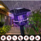 Solar-Powered Garden Stake Lamps with LED Lighting & Insect-Zapping Feature - Portable Outdoor Courtyard Lights for Pathway & Decorative Use（2 Pack）