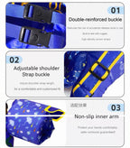 Kids Swim Vest Life Jacket for 33-60 Pounds Boys and Girls, Toddler Floaties with Shoulder Harness Arm Wings for 3,4,5,6,7,8 Years Old Baby (Unicorn Magic)