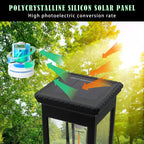 Solar Pathway Lights Outdoor LED Garden Stake Light with Automatic Charging Black Warm White Waterproof Ground Mount Landscape Lighting