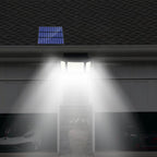 JT MOROLUX Solar-Powered LED Floodlight – 234 LED 3-Head Motion Sensor Security Light with Remote, IP65 Waterproof (Outdoor Wall Mount for Yard, Garage, Porch)