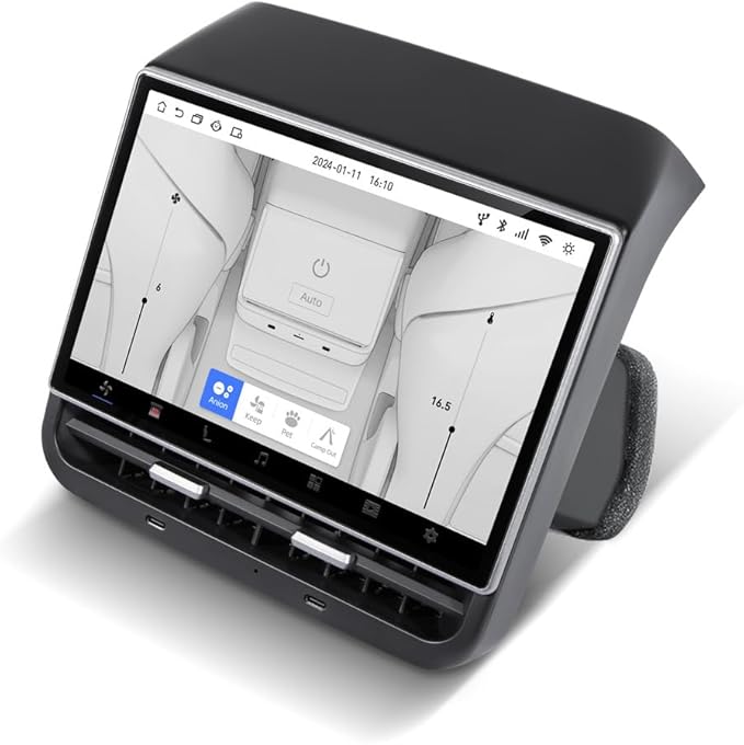 Upgrade Tesla Model 3/Y Rear Entertainment Screen 8.66 inches Modified Display Hotspot/WiFi (26 pin)