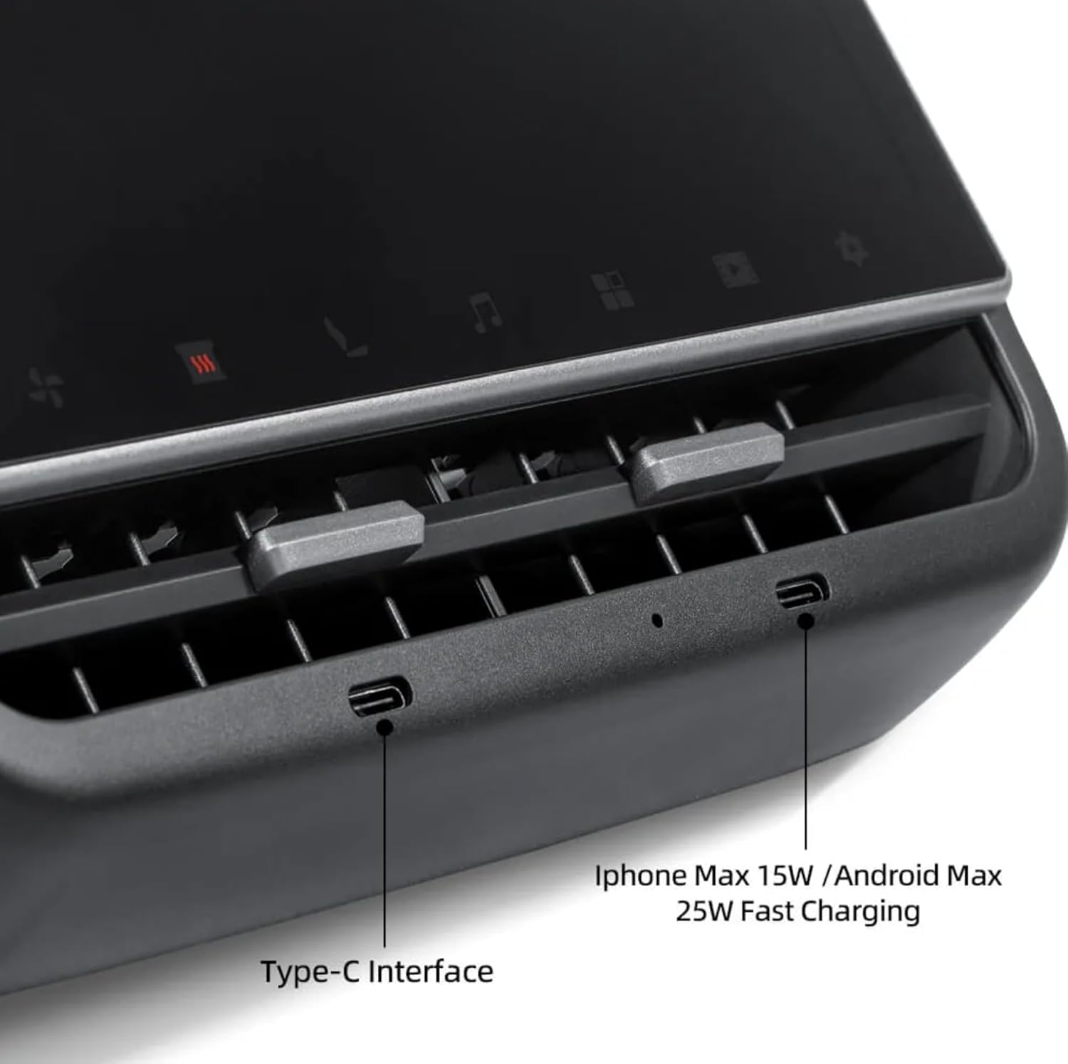 Upgrade Tesla Model 3/Y Rear Entertainment Screen 8.66 inches Modified Display Hotspot/WiFi (26 pin)
