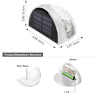 4 Pack Solar Fence Deck Lights Outdoor Waterproof  Step Stair Post Wall