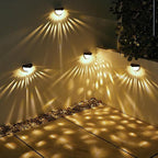 4 Pack Solar Fence Deck Lights Outdoor Waterproof  Step Stair Post Wall