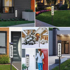 Upgrade Solar Home Address Sign, House Numbers Lighted Address Plaque Outdoor Waterproof