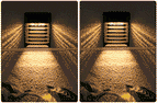 Solar Fence Lights Outdoor 2 Pack, Warm White Solar Wall Lights with Dual Modes and Breathing Mode for Fence, Patio, Deck and Garden
