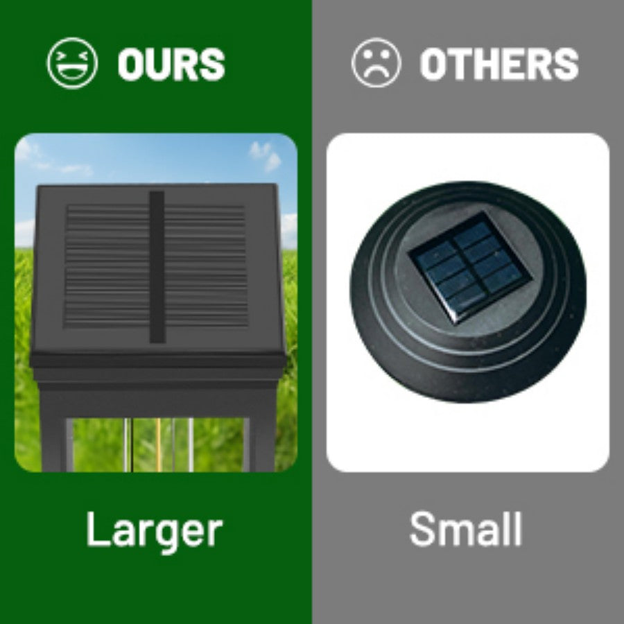 Solar Pathway Lights Outdoor LED Garden Stake Light with Automatic Charging Black Warm White Waterproof Ground Mount Landscape Lighting