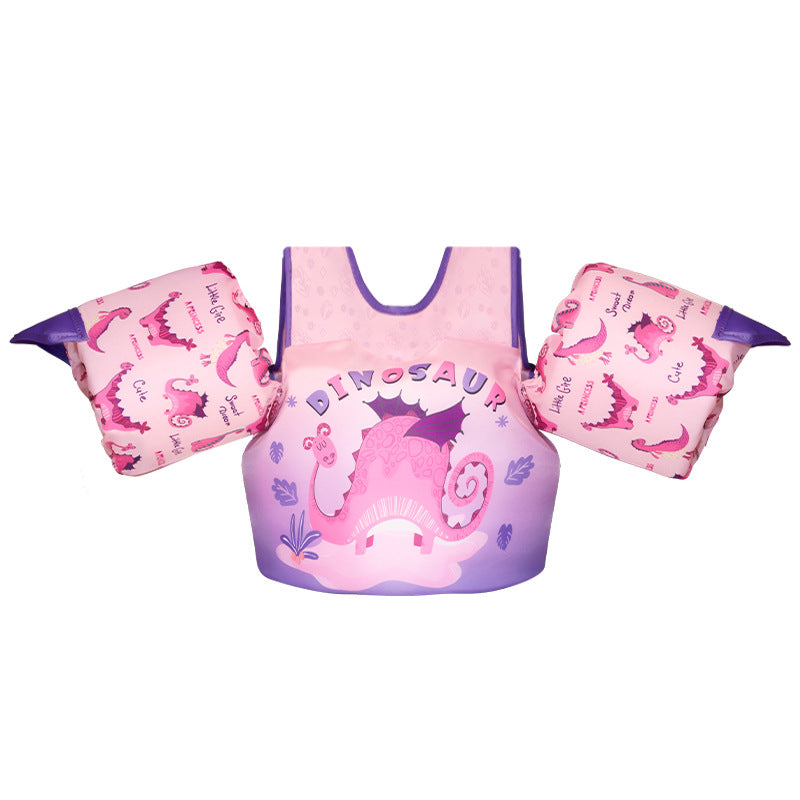 Kids Swim Vest Life Jacket for 33-60 Pounds Boys and Girls, Toddler Floaties with Shoulder Harness Arm Wings for 3,4,5,6,7,8 Years Old Baby (Unicorn Magic)