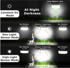 JT MOROLUX Solar-Powered LED Floodlight – 234 LED 3-Head Motion Sensor Security Light with Remote, IP65 Waterproof (Outdoor Wall Mount for Yard, Garage, Porch)