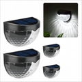 4 Pack Solar Fence Deck Lights Outdoor Waterproof  Step Stair Post Wall