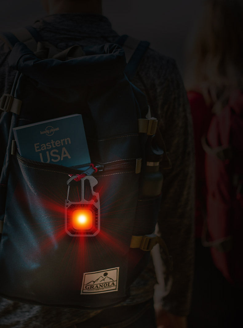 Cob Keychain Work Rechargeable Flashlight 6 Modes,4 in1 Screwdrivers 7in1 Wrench 1bottle Opener 1window-Breaking hamme for Camping, Fishing, Repair Walking Emergency 500 Lumen