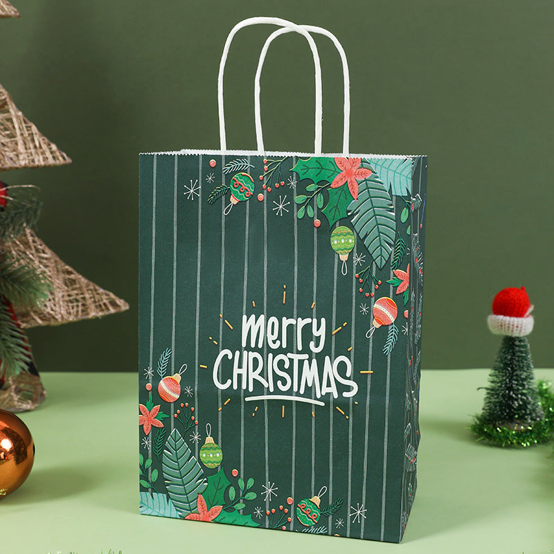 Christmas Gift Bags with Handles, 36 Pack Holiday Kraft Paper Gift Bags (Small, Medium, Large – 12 Each), 4 Assorted Designs, Reusable Bulk Value Pack for Presents, Candy, Toys, Books & Party Favors