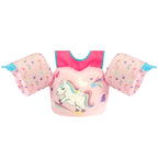 Kids Swim Vest Life Jacket for 33-60 Pounds Boys and Girls, Toddler Floaties with Shoulder Harness Arm Wings for 3,4,5,6,7,8 Years Old Baby (Unicorn Magic)
