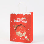 Christmas Gift Bags with Handles, 36 Pack Holiday Kraft Paper Gift Bags (Small, Medium, Large – 12 Each), 4 Assorted Designs, Reusable Bulk Value Pack for Presents, Candy, Toys, Books & Party Favors