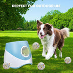 Upgraded Automatic Ball Launcher for Dogs – Rechargeable Interactive Dog Fetch Toy with 3 ETPU Balls, Adjustable Launch Distance (10/20/30 FT), Infrared Sensor Dog Ball Thrower for Dogs – Indoor & Outdoor Play Machine