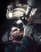 Cob Keychain Work Rechargeable Flashlight 6 Modes,4 in1 Screwdrivers 7in1 Wrench 1bottle Opener 1window-Breaking hamme for Camping, Fishing, Repair Walking Emergency 500 Lumen