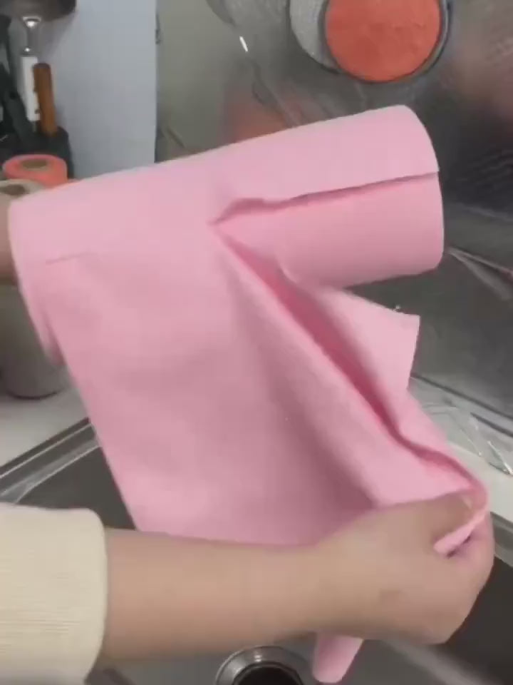 Microfiber Cleaning Cloths Roll, 2 Rolls, Reusable, Machine Washable, Super Absorbent, Lint Free, Tear Away Design