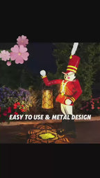 2 Pack Solar Hanging Lantern Lights - Outdoor Waterproof Decorative Lanterns with Switchable Warm/White LED Glow for Patio, Garden, Yard, Front Porch - Retro LED Lighting for Halloween, Holiday Decor