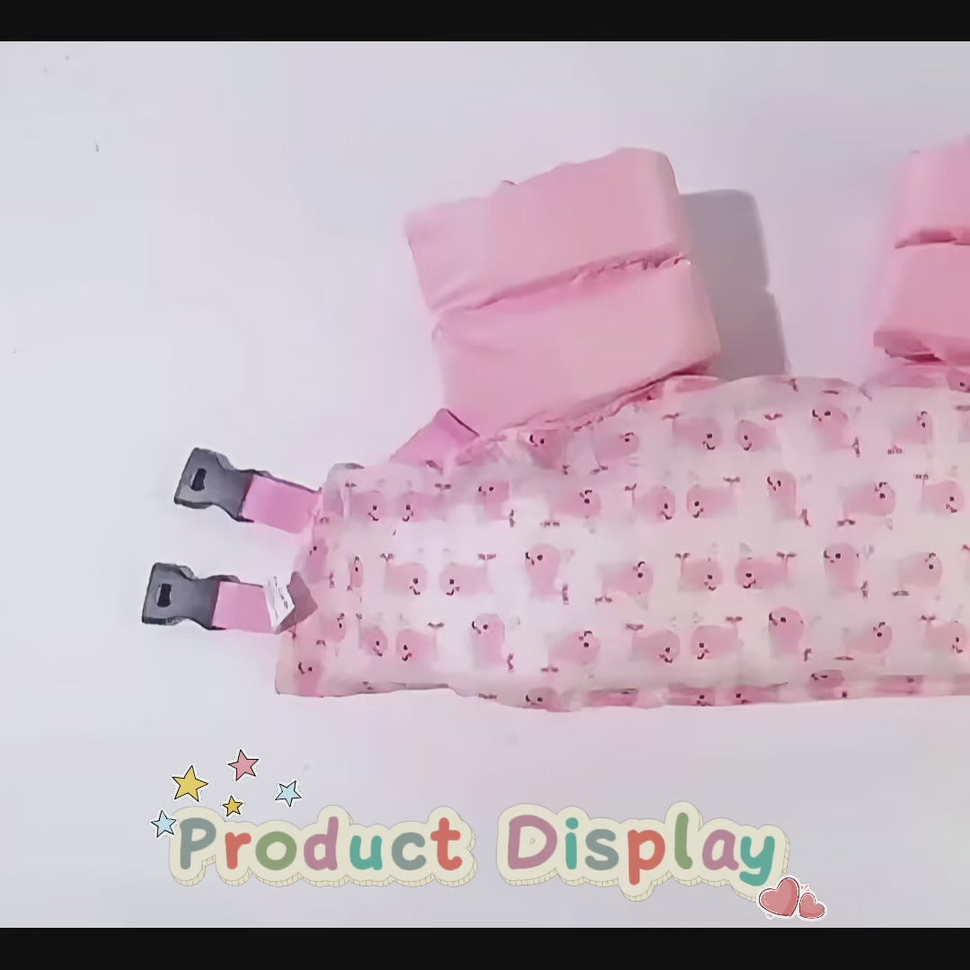 Kids Swim Vest Life Jacket for 33-60 Pounds Boys and Girls, Toddler Floaties with Shoulder Harness Arm Wings for 3,4,5,6,7,8 Years Old Baby (Unicorn Magic)